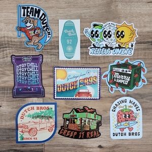 Dutch Bros 9 pack Sticker Set - 2